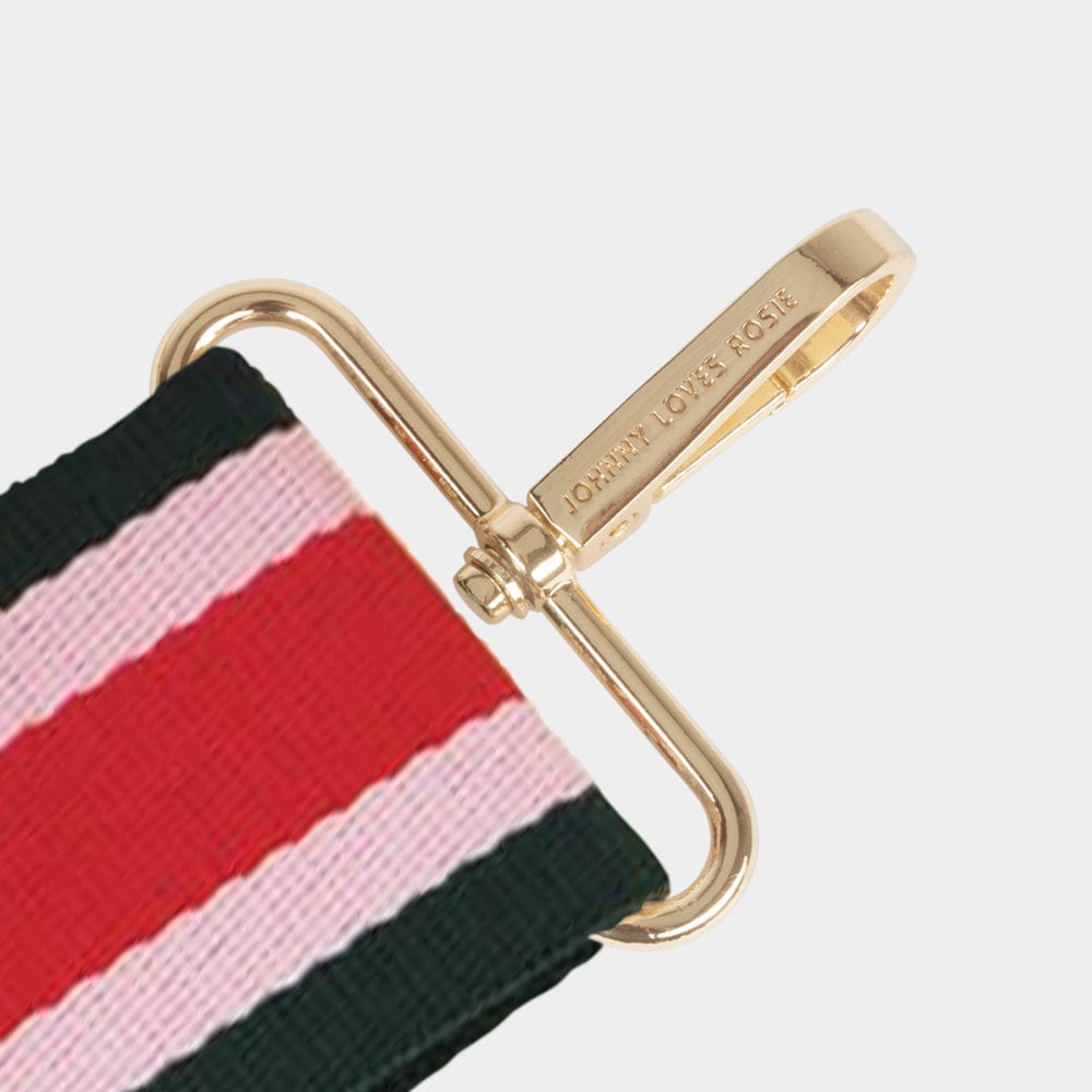 Berry Georgie Stripe Bag Strap